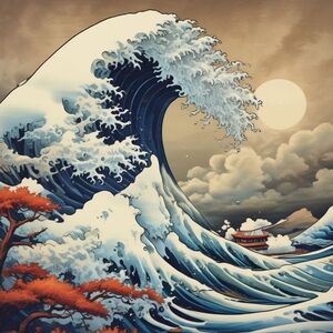 Great Wave Art Print 8x10
